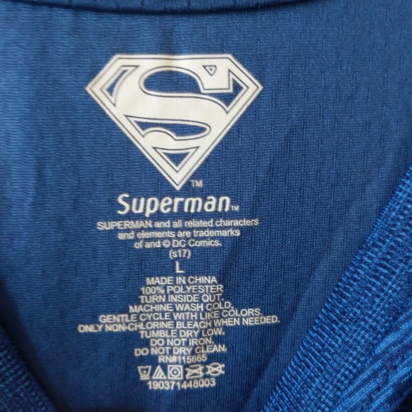 Superman Men's Blue t shirt - Picture 2 of 3